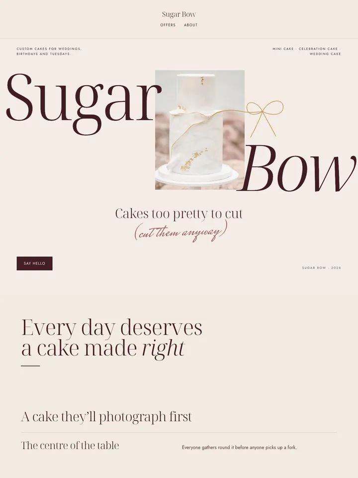 Concept website: coquette