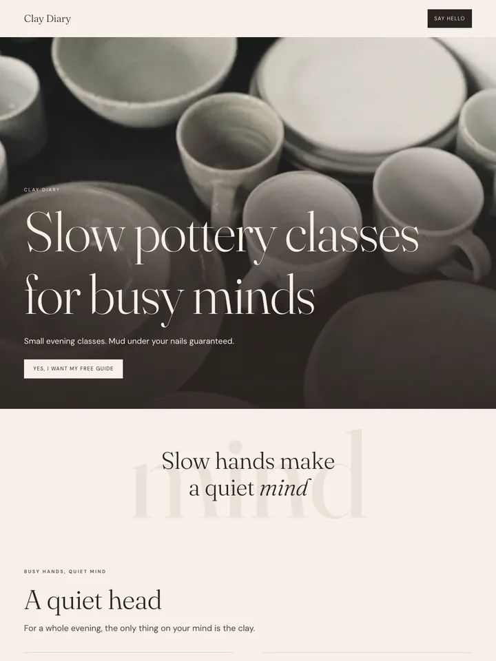 Concept website: diary