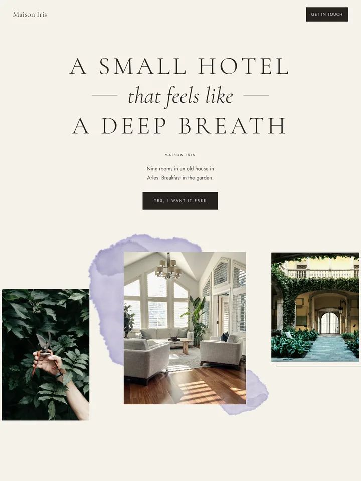 Concept website: luxury
